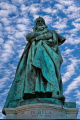 Fototapeta premium Budapest, Heldenplatz Statue