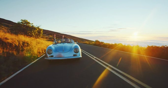 Driving into the Sunset