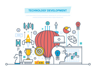 Technology development. Start-up, creative, technology, business processes, implementation of ideas.