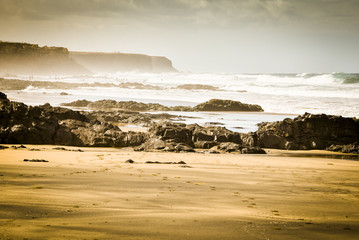 sandy beach, spot cotillo, fuerteventura, canary islands