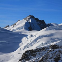 View from Jungfraujoch, Switzerland. Gletscherhorn.