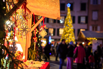 Fototapeta na wymiar Christmas Fair in Italy