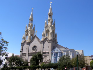 Fototapeta na wymiar Saints Peter and Paul Church, San Francisco