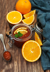 Delicious orange jam