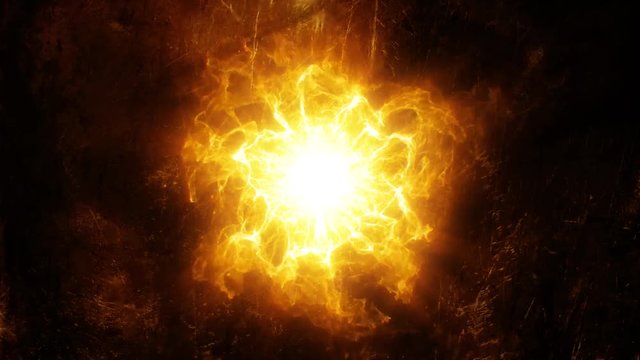 Gold Orange Energy Core Intro Logo Background Motion Backdrop