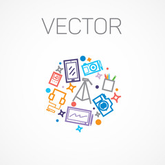 Vector  Mobile electronics for Design.