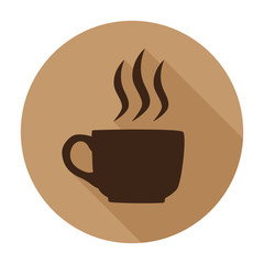 coffee cup icon flat