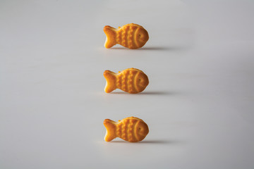Fish-shaped biscuit