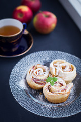 Puffs with apple