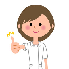 看護師　サムズアップ