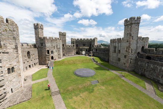 château de Caernarfon au pays de galles