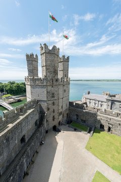 ch&acirc;teau de Caernarfon au pays de galles