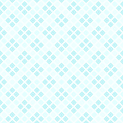Cyan pastel diamond pattern. Seamless vector background