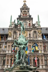 Obraz premium Statue la mains d'Anvers