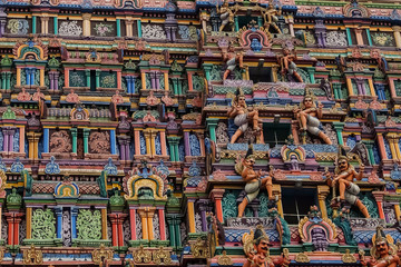 Fototapeta premium View of Nataraja temple, Chidambaram, Tamil Nadu, South India