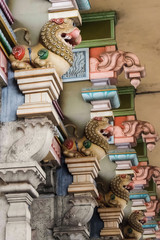 Sculpture at the gates of Annamalaiyar Temple, Tiruvannamalai, India