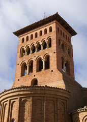 Obraz premium Tower of the Church of San Tirso in Sahagun. Santiago's road. Spain 