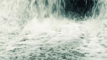 Bottom of a Waterfall in Slow Motion
