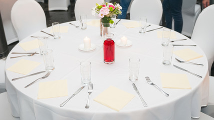 Table with decorations