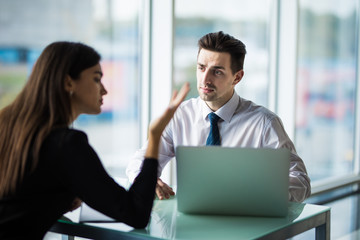 Modern team working at the modern office