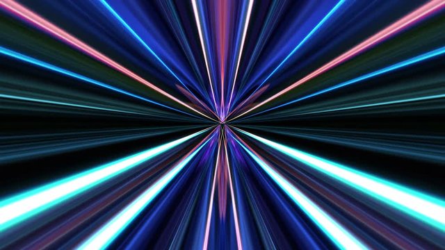 Electric Abstract Fibers Cable, Animation, Rendering, Background, Loop, 4k
