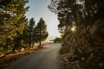 Beautiful scenic summer landscape in Dalmatia, Croatia