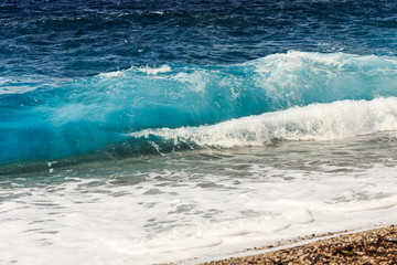 Closeup of beautiful wave 