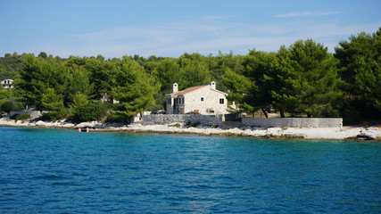 natural croatian coast near split