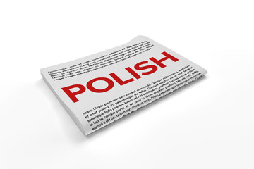 Polish on Newspaper background