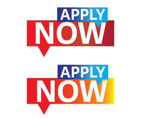 Apply Now button speech bubble