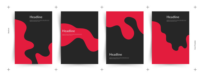 Template for promotions or presentations of wine events. Illustration with liquid effect. Red wine. Vector design