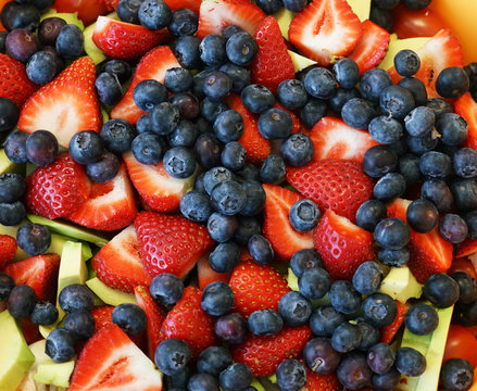 Mixed Fruit Salad In The Bowl