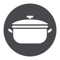 pot circle icon concept