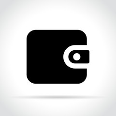 wallet icon on white background