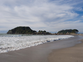 Fototapeta na wymiar Mt Maunganui Beach