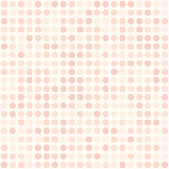 Rose polka dot pattern. Seamless vector background