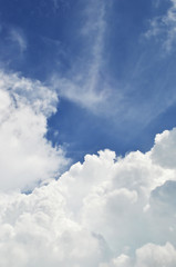 blue sky with clouds