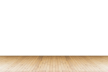 Wood floor texture in light color tone isolated on white background