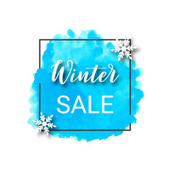 winter sale vector design