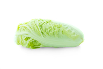 fresh chinese cabbage on a white background