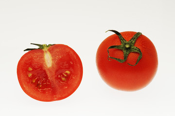 トマト　白抜き