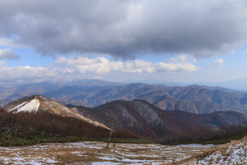 秋の天神峠からみた風景