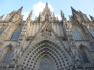Fototapeta premium Cathedral in Barcelona