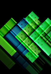 Color arrows on black background