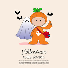 Halloween Sale Banner template