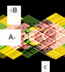 Color triangles background design