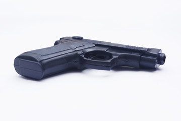 Handgun Isolated Over White Background