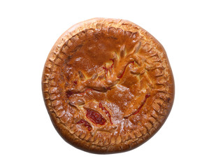 Meat Pie On White