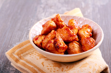 Spicy chicken fillet bites