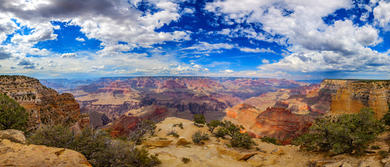 Grand Canyon Panorama - obrazy, fototapety, plakaty